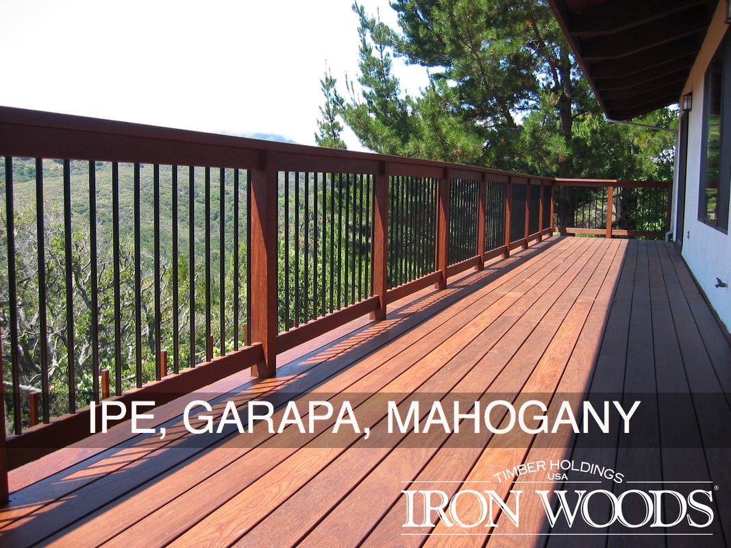 Ipe, Garapa, Cedar railing